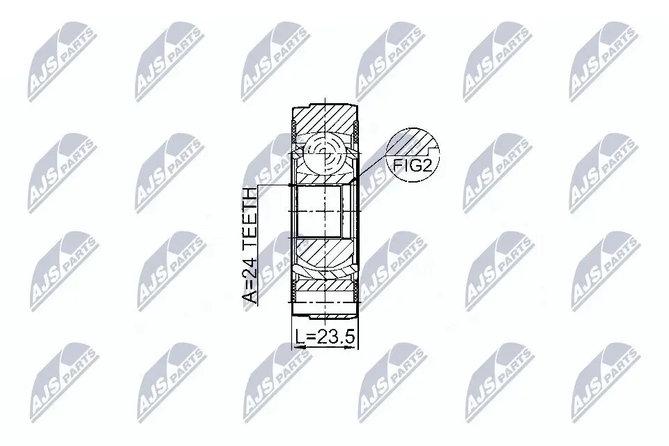 Gelenk, Gelenkwelle Hinterachse NTY NPW-VV-004