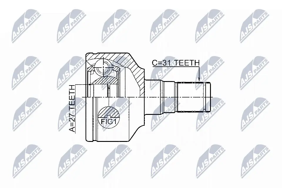 Gelenksatz, Antriebswelle NTY NPW-VV-014