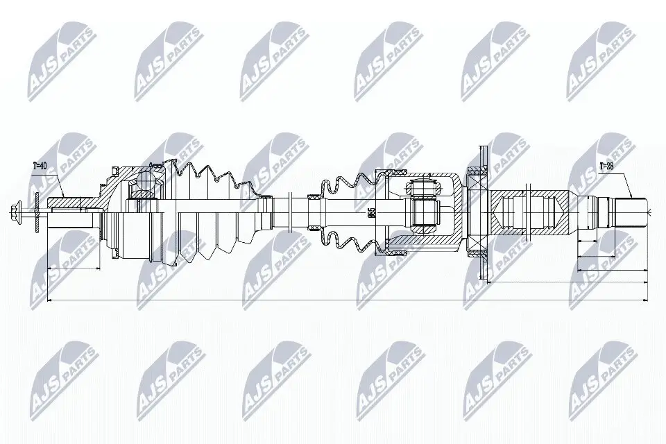 Antriebswelle NTY NPW-VV-035