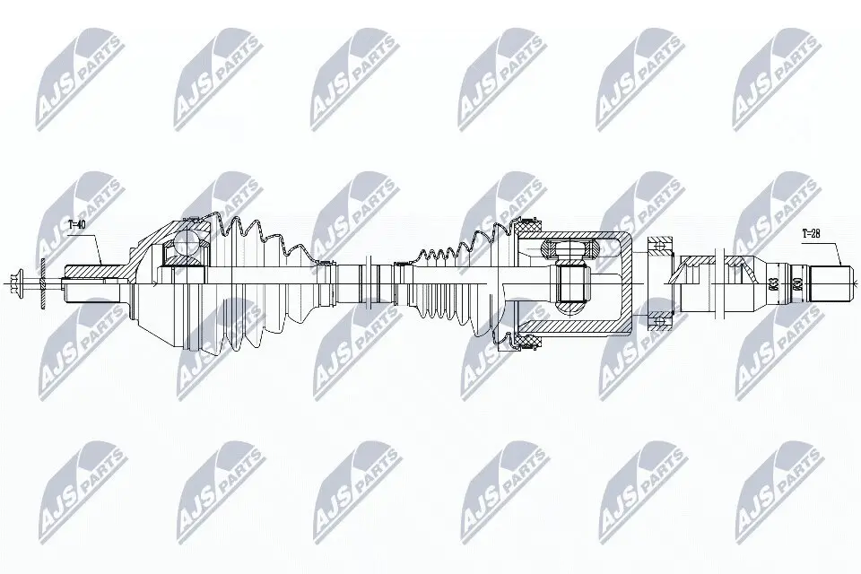 Antriebswelle NTY NPW-VV-042