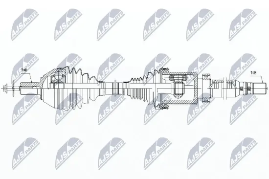 Antriebswelle NTY NPW-VV-042 Bild Antriebswelle NTY NPW-VV-042