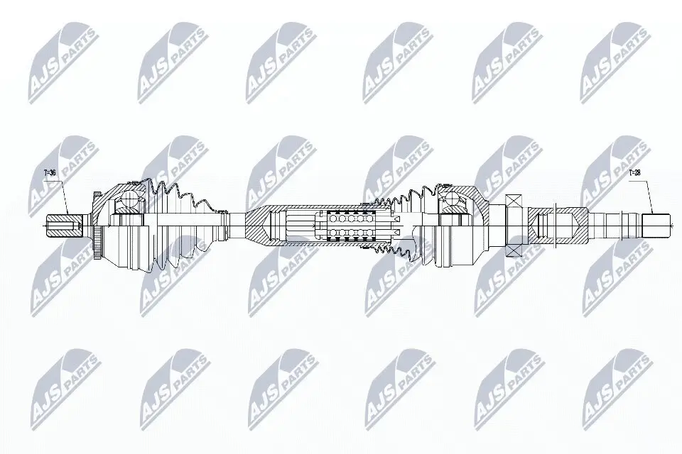 Antriebswelle Vorderachse rechts NTY NPW-VV-053
