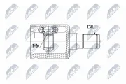 Gelenksatz, Antriebswelle Vorderachse links NTY NPW-VV-068