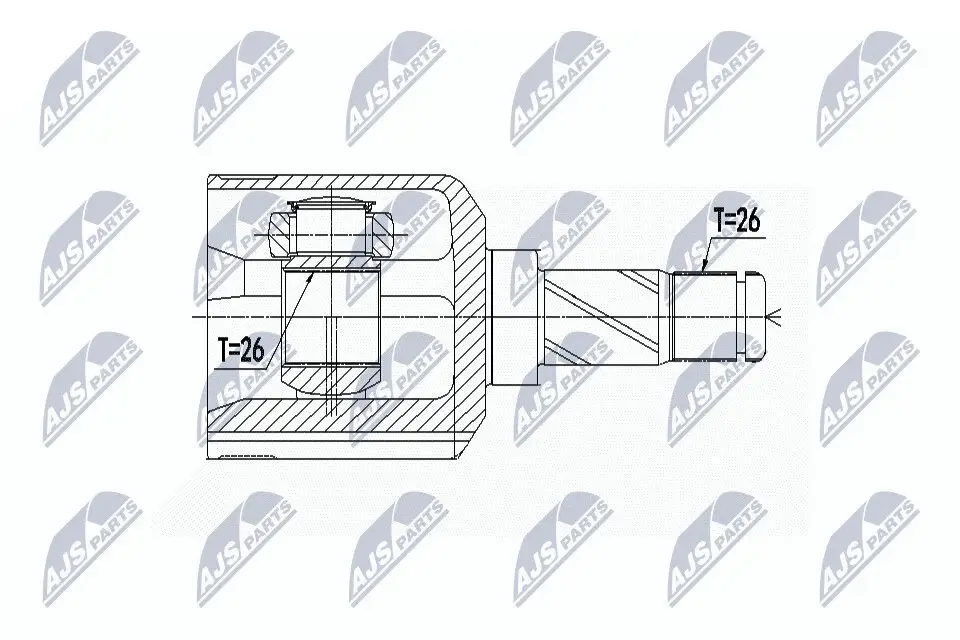 Gelenksatz, Antriebswelle NTY NPW-VV-069