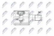 Gelenksatz, Antriebswelle Vorderachse links NTY NPW-VV-076