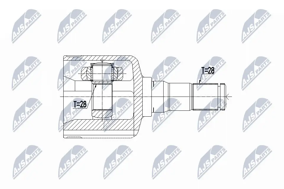 Gelenksatz, Antriebswelle NTY NPW-VV-079