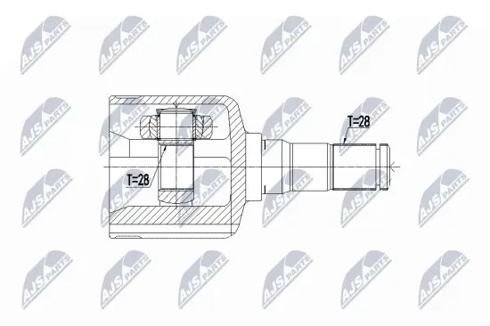 Gelenksatz, Antriebswelle NTY NPW-VV-079 Bild Gelenksatz, Antriebswelle NTY NPW-VV-079