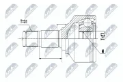 Gelenksatz, Antriebswelle NTY NPW-VV-095