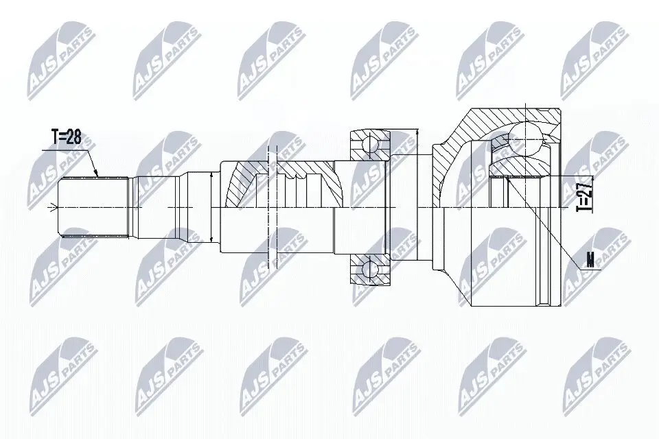 Gelenksatz, Antriebswelle NTY NPW-VV-096