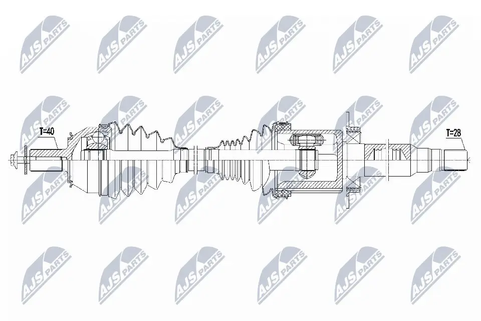 Antriebswelle NTY NPW-VV-137 Bild Antriebswelle NTY NPW-VV-137