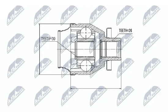 Gelenksatz, Antriebswelle NTY NPW-VW-014 Bild Gelenksatz, Antriebswelle NTY NPW-VW-014