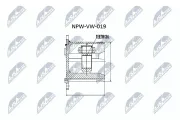 Gelenksatz, Antriebswelle getriebeseitig NTY NPW-VW-019