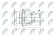 Gelenksatz, Antriebswelle NTY NPW-VW-031