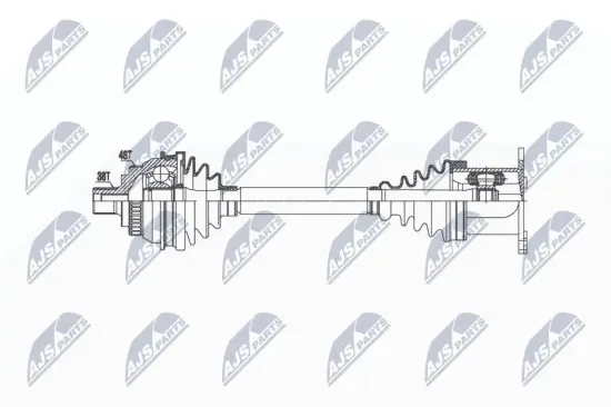 Antriebswelle Vorderachse links Vorderachse rechts NTY NPW-VW-036 Bild Antriebswelle Vorderachse links Vorderachse rechts NTY NPW-VW-036