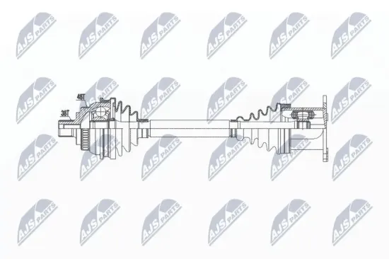 Antriebswelle Vorderachse rechts Vorderachse links NTY NPW-VW-037 Bild Antriebswelle Vorderachse rechts Vorderachse links NTY NPW-VW-037