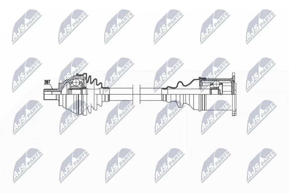 Antriebswelle Vorderachse Vorderachse links NTY NPW-VW-039