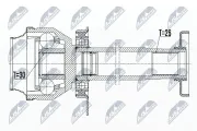 Gelenksatz, Antriebswelle NTY NPW-VW-044