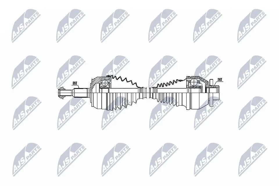 Antriebswelle Vorderachse links NTY NPW-VW-046