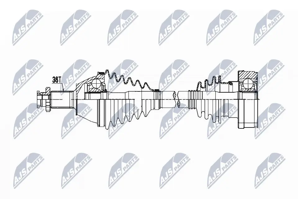 Antriebswelle Vorderachse links Vorderachse NTY NPW-VW-055