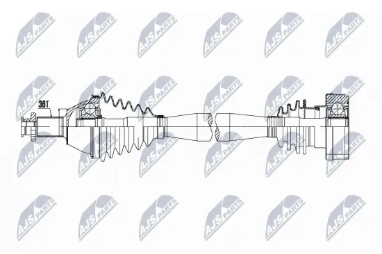Antriebswelle Vorderachse rechts NTY NPW-VW-056 Bild Antriebswelle Vorderachse rechts NTY NPW-VW-056