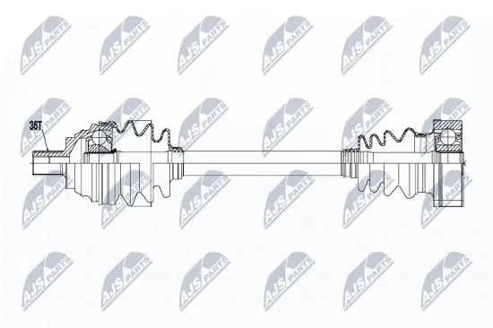 Antriebswelle Vorderachse links NTY NPW-VW-057 Bild Antriebswelle Vorderachse links NTY NPW-VW-057
