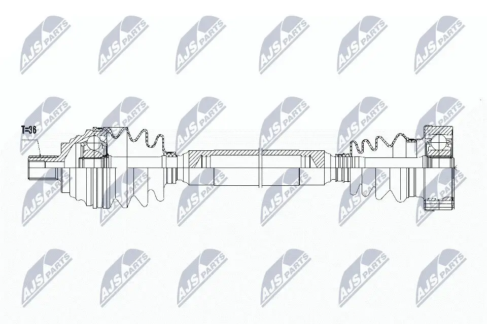 Antriebswelle Vorderachse rechts NTY NPW-VW-058