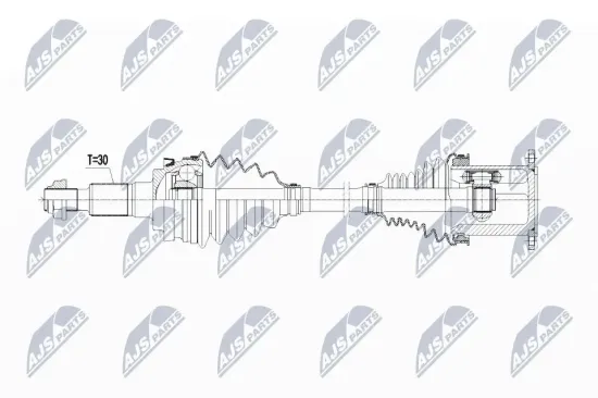 Antriebswelle Vorderachse Vorderachse links Vorderachse rechts NTY NPW-VW-065 Bild Antriebswelle Vorderachse Vorderachse links Vorderachse rechts NTY NPW-VW-065