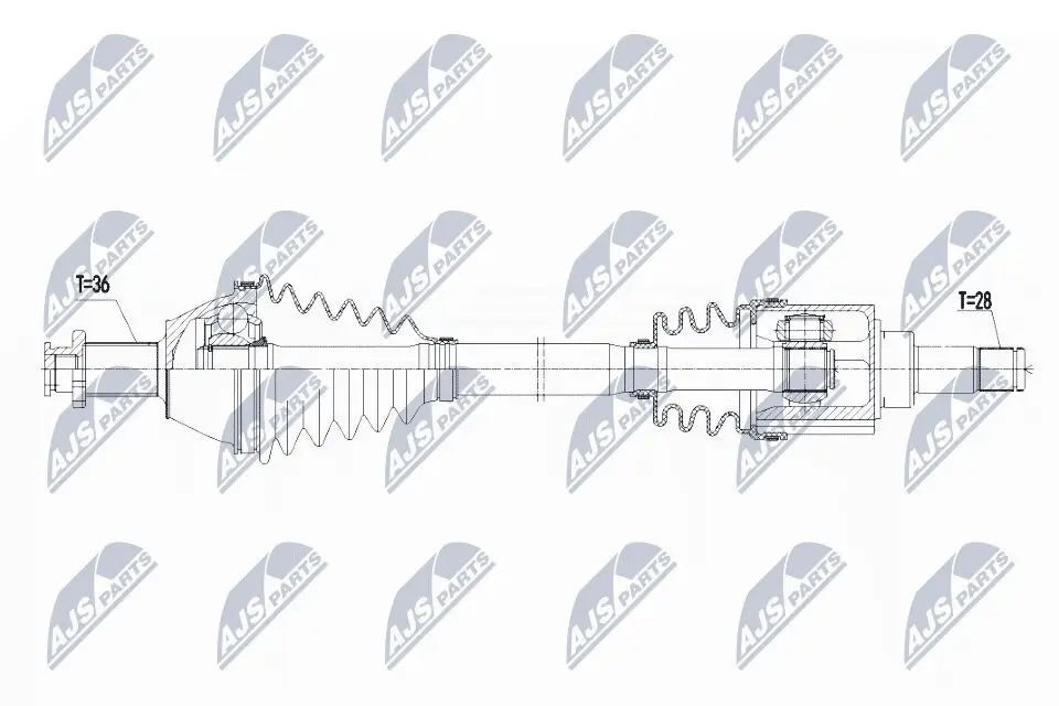 Antriebswelle NTY NPW-VW-073