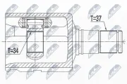 Gelenksatz, Antriebswelle NTY NPW-VW-082