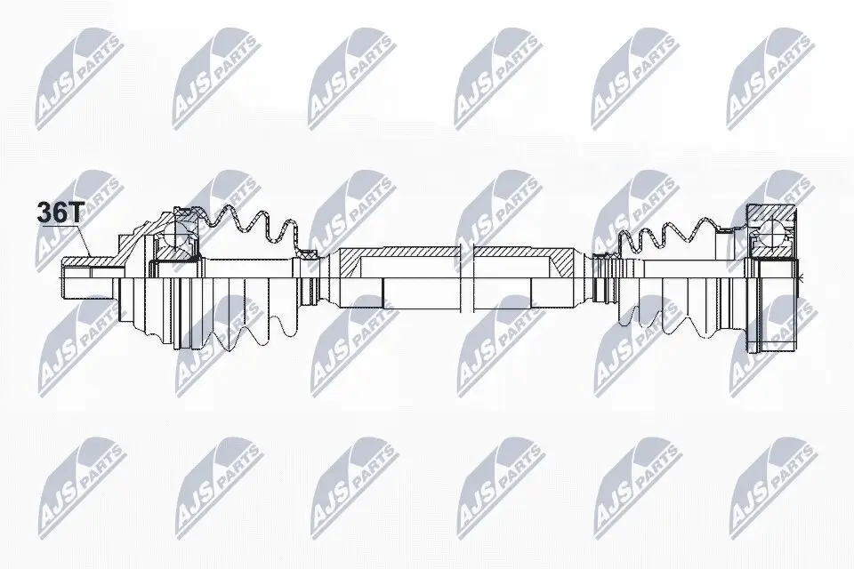 Antriebswelle Vorderachse rechts NTY NPW-VW-085
