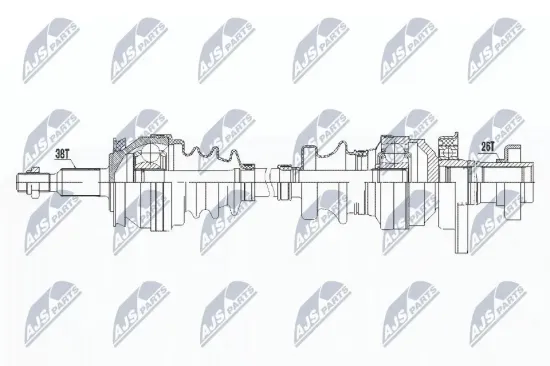 Antriebswelle Vorderachse rechts NTY NPW-VW-101 Bild Antriebswelle Vorderachse rechts NTY NPW-VW-101
