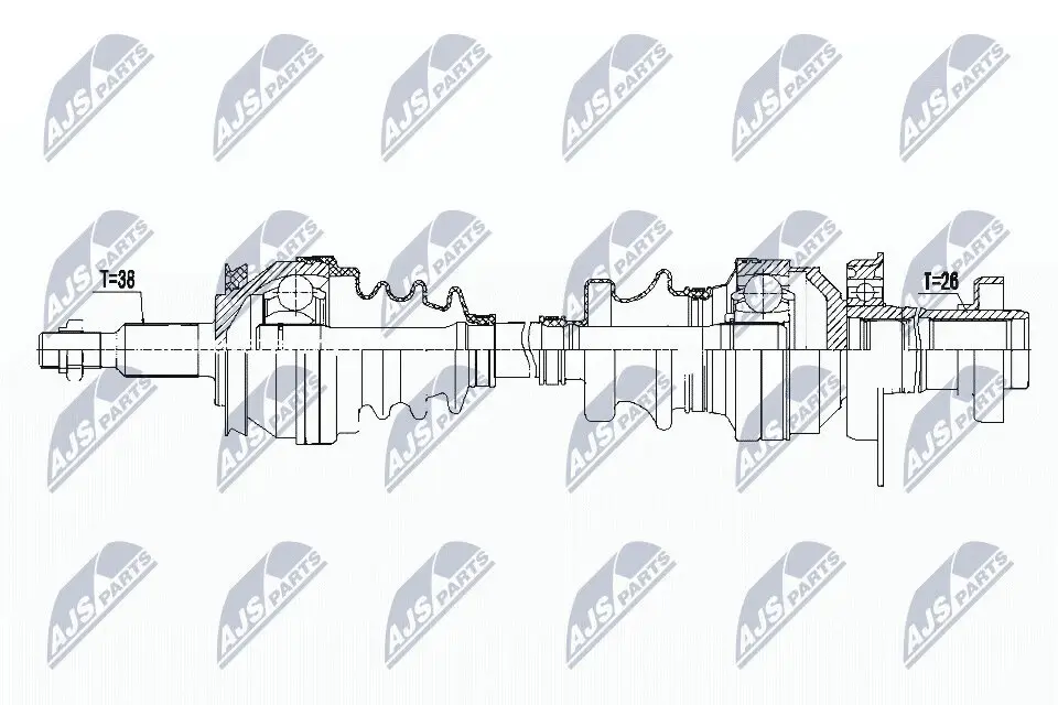 Antriebswelle NTY NPW-VW-121