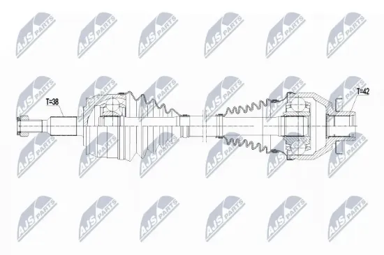 Antriebswelle Vorderachse links NTY NPW-VW-139 Bild Antriebswelle Vorderachse links NTY NPW-VW-139