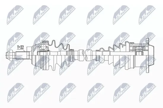Antriebswelle Vorderachse rechts NTY NPW-VW-141 Bild Antriebswelle Vorderachse rechts NTY NPW-VW-141