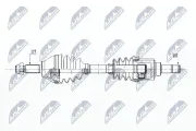 Antriebswelle Vorderachse rechts NTY NPW-VW-153