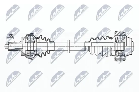 Antriebswelle Hinterachse rechts NTY NPW-VW-170 Bild Antriebswelle Hinterachse rechts NTY NPW-VW-170