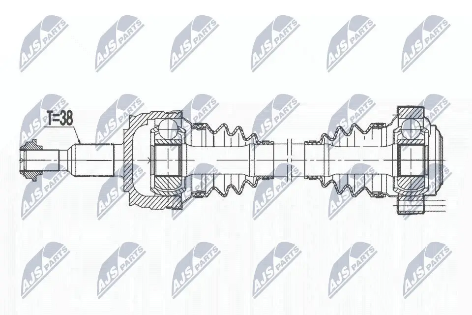 Antriebswelle NTY NPW-VW-176