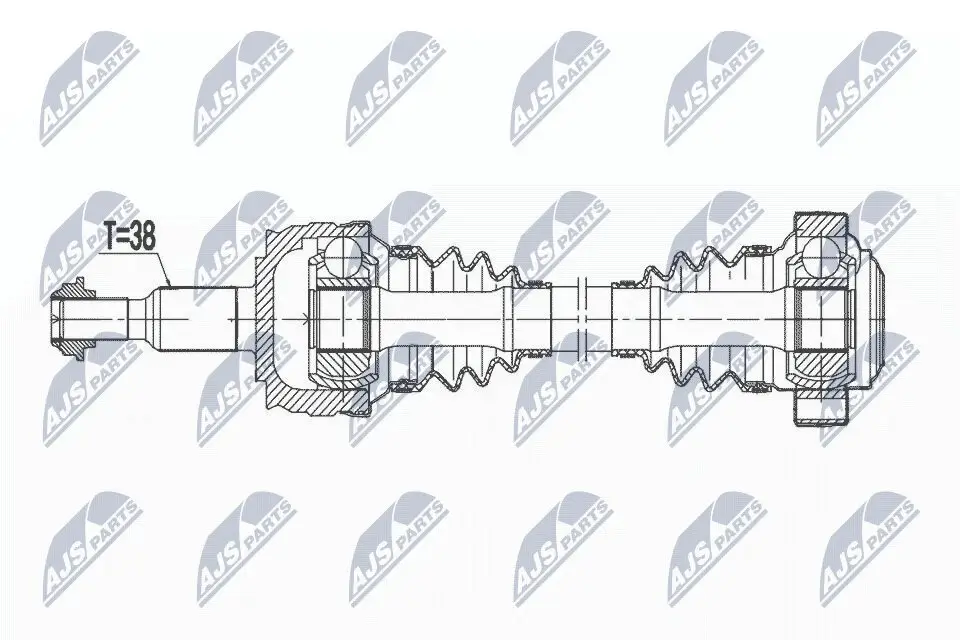 Antriebswelle NTY NPW-VW-177