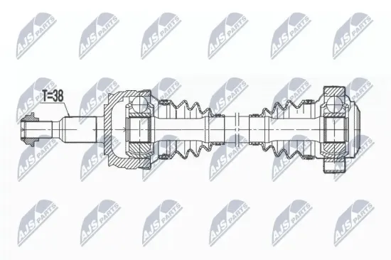 Antriebswelle Hinterachse rechts NTY NPW-VW-177 Bild Antriebswelle Hinterachse rechts NTY NPW-VW-177