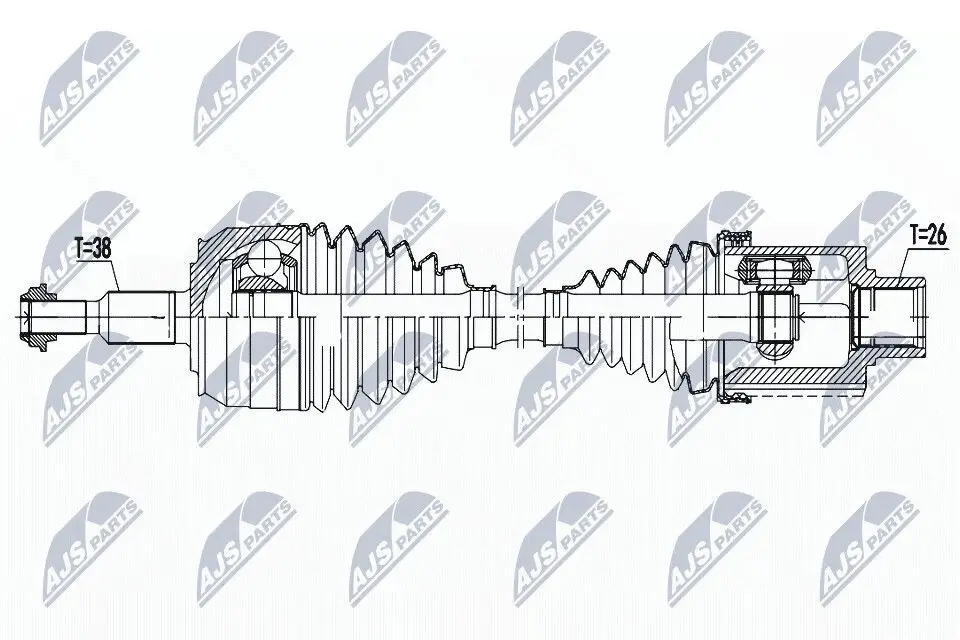 Antriebswelle NTY NPW-VW-182