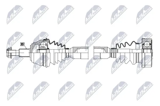 Antriebswelle Vorderachse rechts NTY NPW-VW-199 Bild Antriebswelle Vorderachse rechts NTY NPW-VW-199