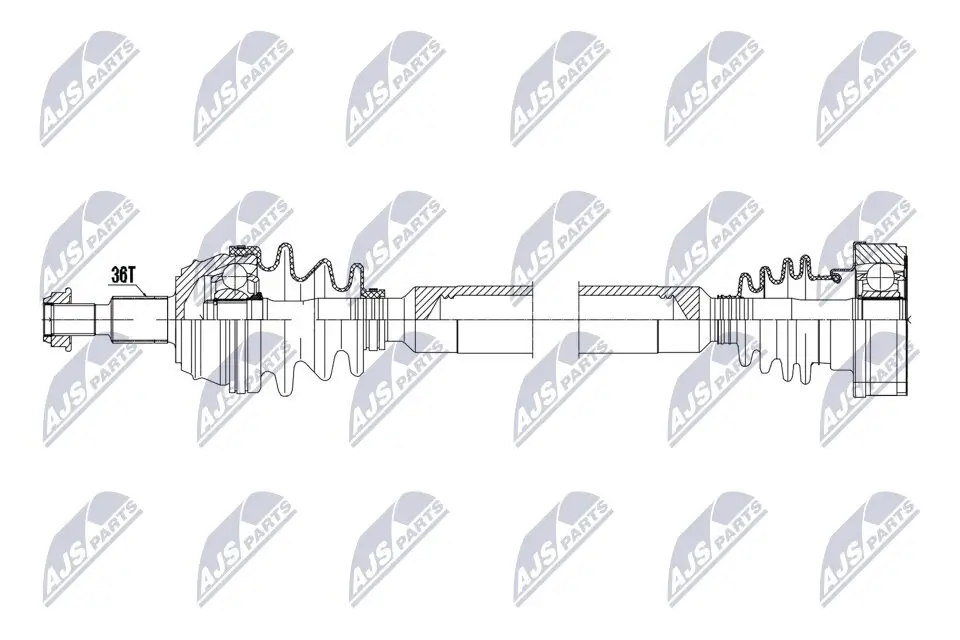 Antriebswelle Vorderachse rechts NTY NPW-VW-200