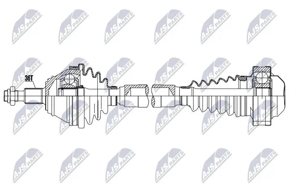 Antriebswelle Vorderachse rechts NTY NPW-VW-201