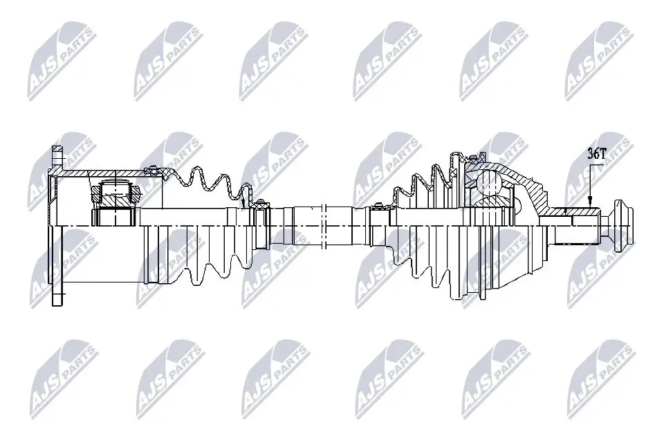 Antriebswelle NTY NPW-VW-212