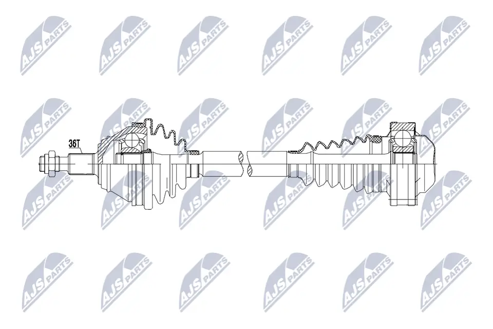 Antriebswelle Vorderachse links NTY NPW-VW-215