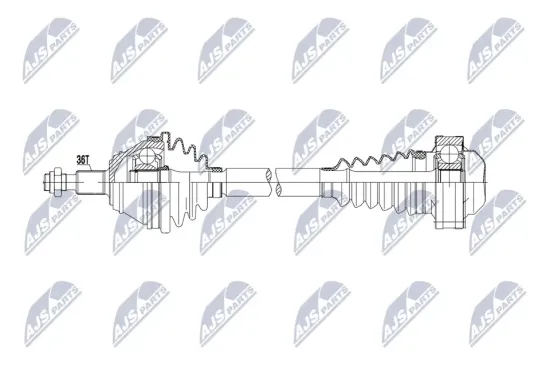 Antriebswelle Vorderachse links NTY NPW-VW-215 Bild Antriebswelle Vorderachse links NTY NPW-VW-215