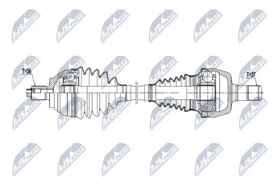 Antriebswelle Vorderachse links NTY NPW-VW-220 Bild Antriebswelle Vorderachse links NTY NPW-VW-220