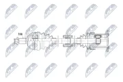 Antriebswelle Vorderachse rechts NTY NPW-VW-225