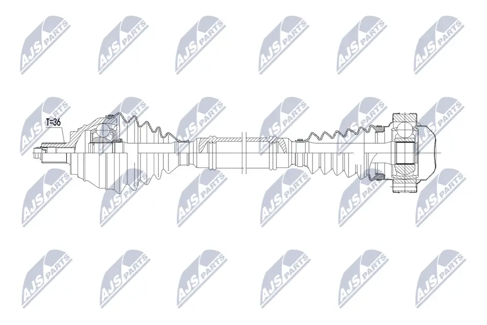 Antriebswelle Vorderachse rechts NTY NPW-VW-231