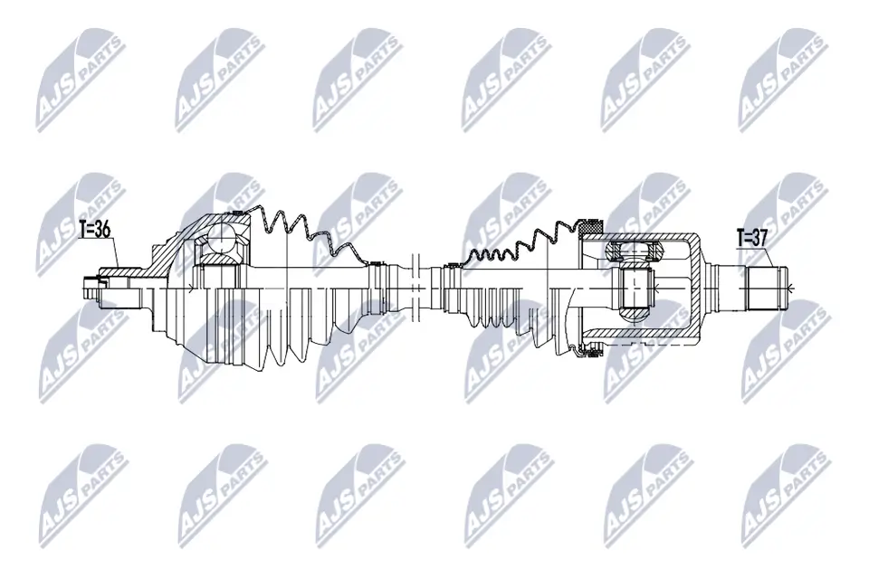 Antriebswelle Vorderachse links NTY NPW-VW-236
